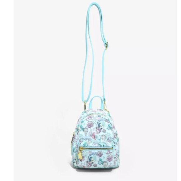 Loungefly Disney The Little Mermaid Watercolor Under the Sea Micro Mini Backpack - Picture 2 of 15